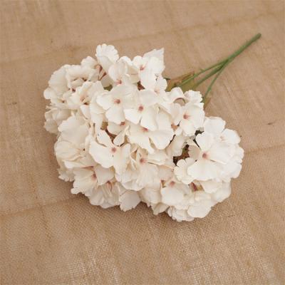 China Hand made wedding supplies wholesale bulk dry silk hydrangea fabric hydrangea bouquet for wedding backdrop wall decoration for sale