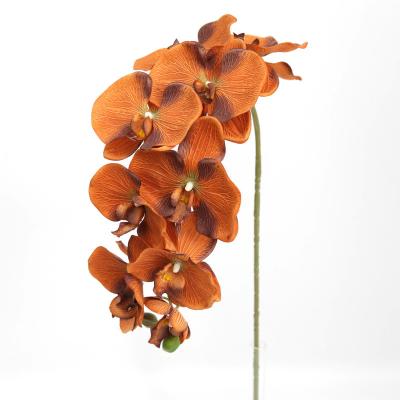 China Natural Real Touch High Quality Vivid Touch Real Cheap Artificial Dancing Orchid Plants Wholesale Dancing Orchid Flowers Decorative Flowers And Garlands for sale