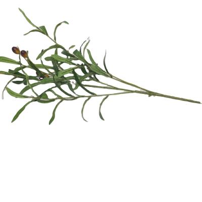 China Factory wholesale home supply high quality artificial leaves and olive branches decoration for wedding flower arrangement home decoration for sale