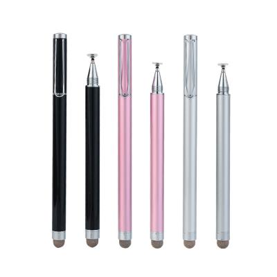 China Mobile Phone 2-in-1 Touch Screen Stylus Support OEM, Custom Universal Copper Cloth Tablet ODM Logo Capacitive Pen Stylus for sale