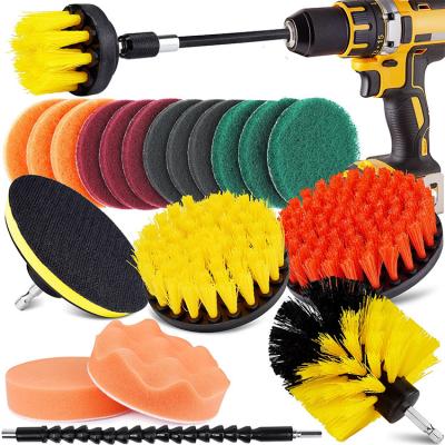 China Car Wave Sponge Disc Polishing Buffing Polisher Pads Car Polishing and Waxing Electric Drill Brush for sale