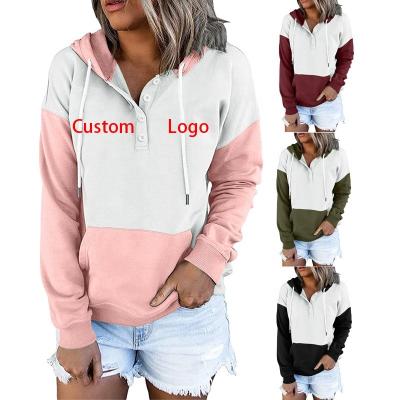 China Wholesale New Arrival Oti OEM Design 100% Cotton Sweater QUICK DRY Loose Rotate New Logo Embroidery Sweatshirt Women Hoodies Custom Made Solid for sale