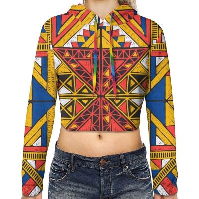 China anti-wrinkle Oti textile new arrival low price plus size geometric print women's pattern spring knitted Hoodies and sweatshirts for women for sale