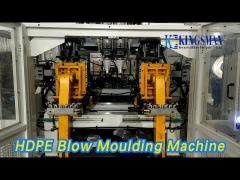 Bottle HDPE Blow Moulding Machine 70KW 18T Double Station Electrical