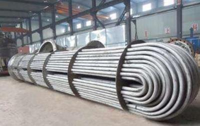 China 304 Stainless Steel U Tube Continuous Bending Coil Tube / Pipe For Cooling Tower for sale