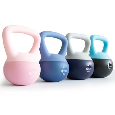 China Home Use Soft PVC Kettlebell Fitness Equipment High Quality Soft Fitness Color Kettlebell Training Safety for sale