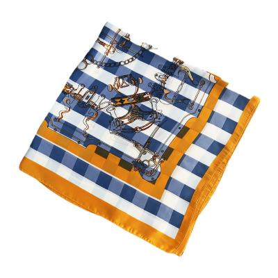 China Korean silk scarf women's small and printing temperament square version scarf spring decorative square for sale