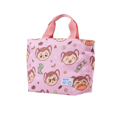 China Waterproof Custom Kids Fashion Printed Cooler Lunch Bag Delivery Food Bag In Cooler for sale