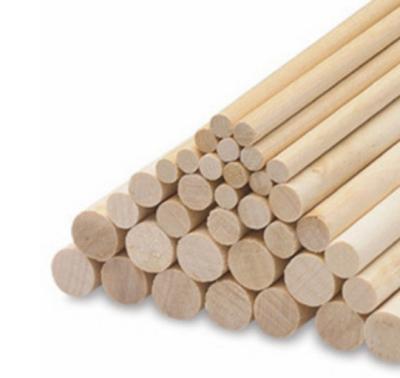 China Art Wood Craft Dowels Unfinished Folk Round Sticks Wooden Rod for DIY for sale