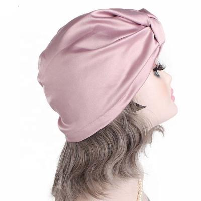 China High quality p in spring,summer,autumn and winter fast shipping stock fast shipping 100%100silk women girl night sleep adult hat with lace for sale