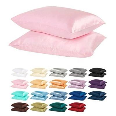 China High Quality Anti-Apnea Wholesale 100% Silk Solid Color 19mm Pillow Case for sale