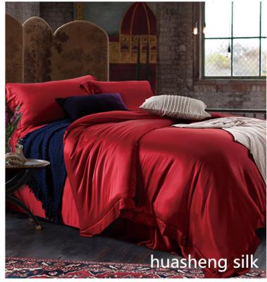 China Breathable Luxury Wedding 100% Silk Bedding Set for sale