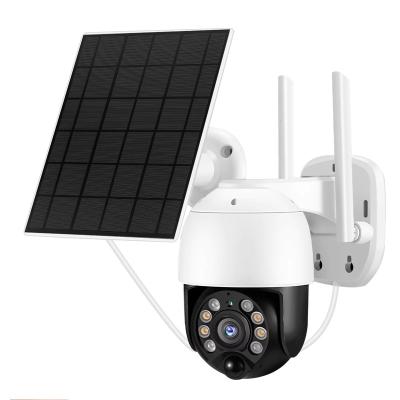 China Support 128 Solar Power 3mp WiFi Night Vision IP Camera 5x Zoom 2 Way CCTV Digital Audio IP Camera Security Outdoor Memory Card for sale