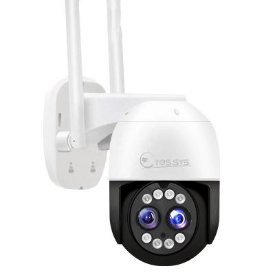 China Human Motion Tracking Hybrid Dual Lens PTZ WiFi Camera IP Camera 8x Zoom 2.8+12mm Detection 4MP Audio Security Video Wireless Human Surveillance Cam for sale