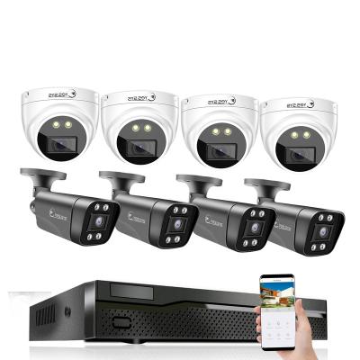 China Human Motion Tracking 8CH IP Camera POE NVR KIT Security HD 4K Outdoor Waterproof Set 8pcs IPC 8MP IR Bullet Camera Dome Video Surveillance CCTV for sale