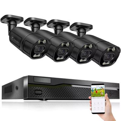 China NIGHT VISION Factory 8MP 8CH Outdoor Security Set 4K Full HD NVR Kit Camera Video Surveillance 4 Channel CCTV Security Camera System 2 Way for sale