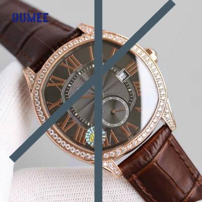 China High End Mechanical Watch 39.8MM Auto Date Diver 2824 Movement QuickSwitch WSSA0013 Brand VVS Gypsophila Diamond Luxury Icy Watches for sale