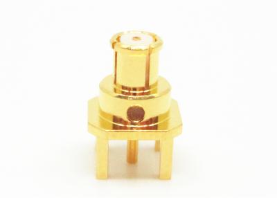 China Conector coaxial femenino de SMP-KHD9 SMP RF con la microcinta para el soporte del PWB en venta