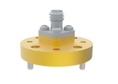 China 60GHz~90GHz WR12 BJ740 To 1.0mm Female Waveguide To Coax Adapter End Launch for sale