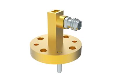 China 74GHz~110GHz WR10 BJ900 To 1.0mm Female Right Angle Waveguide To Coax Adapter zu verkaufen