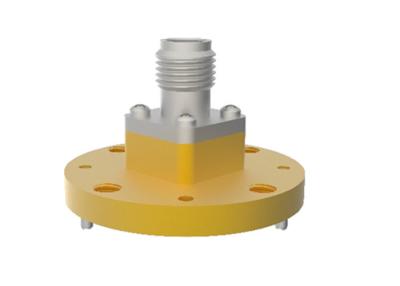 China 32.9GHz~59.6GHz WR18 BJ500 To 1.85mm Female End Launch Waveguide To Coax Adapter zu verkaufen