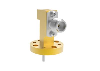 中国 WR14 BJ620 To 1.85mm Female Right Angle Waveguide To Coax Adapter 49.8GHz~70GHz 販売のため