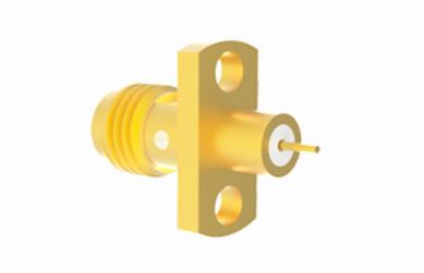 China SMA Brass Gold Plated Female High Performance RF Coaxial Connector for sale