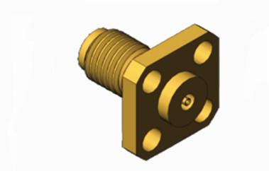 China Conector RF de latón femenino de la serie MSSM con conector coaxial de micro-banda en venta