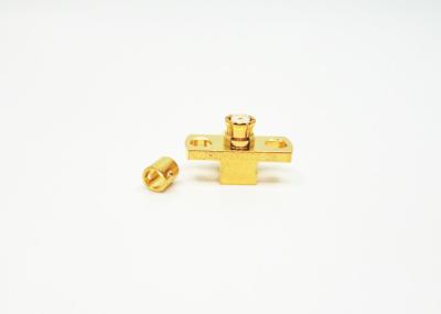 China SMP RF Female Right Angle Coax Connector Compact Size for sale