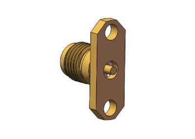 China Los agujeros coaxiales del conector 2 de 40 gigahertz 2.92m m del RF ensanchan latón femenino en venta