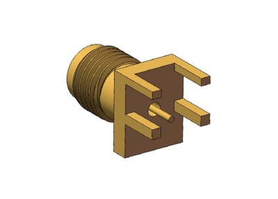 China Solder Attachment K2.92mm Millimeter Wave Female 50Ohm RF Coaxial Connector for sale