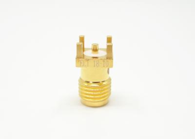 China Straight 1.13Nm SMA Female Jack Connector for PCB Edge Mount for sale