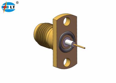 China VSWR 1.05+0.005f 2.4mm RF Jack Connector Hermetically Sealed fêmea à venda