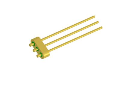 China 3 Pin Nail Head Glass To Metal Hermetic Seal Header With Gold Wire Bonding Surface for sale