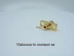 Female Limited Detent 2 Hole Flange SMP RF Connector