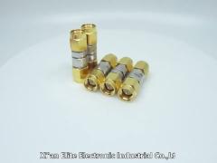 50 Ω Brass Gold Plated SMA RF Adapter Beryllium Bronze Contacts