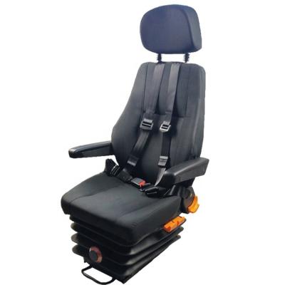 China Integrated 4-Point Safety Belt Directly Sell Wear Resistance Mechanical Suspension Freightliner Dump Truck Seat for sale