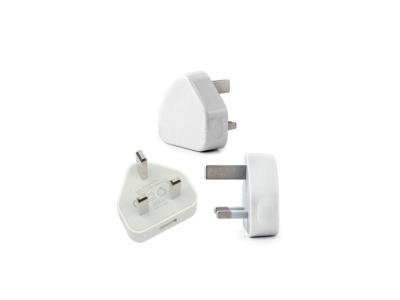 China 220 Volt  Cell Phone Accessories , Iphone UK Standard Adapter With Nickel Plating for sale