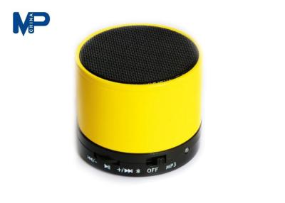 China Yellow / Orange / Silver Portable Bluetooth Speaker With Customize Logo Printing for sale