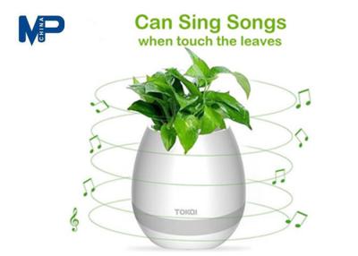 China IP68 Waterproof Small Bluetooth Speakers Smart Touch Music Flower ABS Plastic Vase for sale