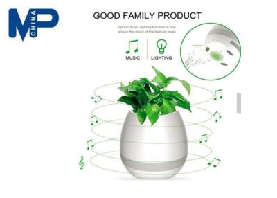 China Indoor Use Mini Portable Bluetooth Speaker Led Flower Pot With Night Light for sale