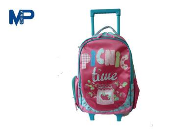 China Girls Flower Child Kids Trolley Fashionable Backpack Bag For Primary School for sale