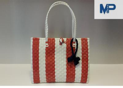 China Portable Handmade PP Woven Basket for Storage , Customized Color for sale