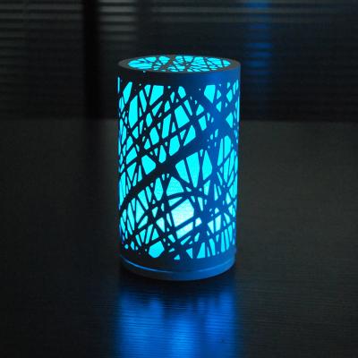 China Charming unique D95*H165cm size Glass and iron LED Table lamp at night. for sale