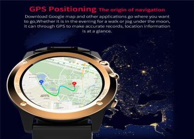 Chine Boîtier de montre d'acier inoxydable d'unité centrale de traitement du Smart Watch MTK6572 Dual Core de la navigation LED de GPS à vendre