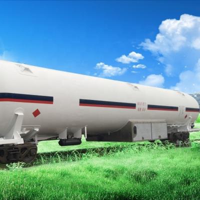 China Stainless Steel LNG Railway Tank Carts (with Escort Room) for sale