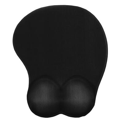 China With Wholesale Wrist Rest Promotion Mouse Pad Silicone Wrist Support All Black Comfortable Hand Pad for sale