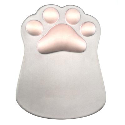 China With Wrist Rest Cat Paw 3d Gel Mouse Pad Ergonomic Customized Color Desk Silicone Cushion Wrist Rest Transparent for sale