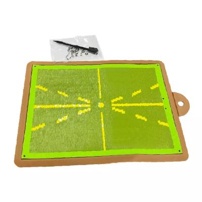 China Golf Training Aids Golf Training Mat For Swing Detection Batting, Golf Impact Path Return Premium Golf Practice Mat, Hitting Mat advanced for sale