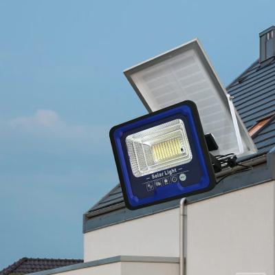 China Energy Saving Power Display Security Floodlight 100W Smart Portable Outdoor Solar Led Flood Light for sale